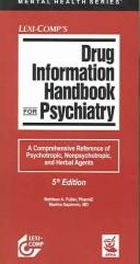 Cover of: Lexi-Comp's Drug Information Handbook For Psychiatry (Mental Health Series)