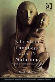 Christian language and its mutations : essays in sociological understanding