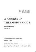 A course in thermodynamics