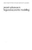 Recent advances in regional economic modelling