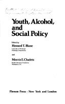 Cover of: Youth, alcohol, and social policy