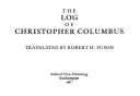 Cover of: The log of Christopher Columbus