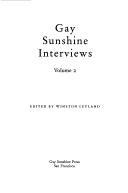 Cover of: Gay Sunshine Interviews