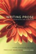 Cover of: Writing Prose
