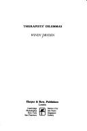 Cover of: Therapists' dilemmas