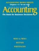 Cover of: Accounting : The Basis for Business Decisions; Group A Problems, Chapters 1-15