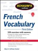 Schaum's outlines, French vocabulary by Mary E. Coffman Crocker, Mary Coffman Crocker