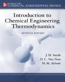 Cover of: MP Introduction to Chemical Engineering Thermodynamics | J. M. Smith