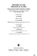 Protides of the biological fluids : proceedings of the thirty-sixth colloquium, 1989