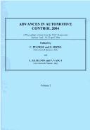 Advances in automotive control 2004 : a proceedings volume from the IFAC symposium, Salerno, Italy, 19-23 April 2004