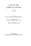 Acts of the Lords of Council. Vol. 3, 1501-1503