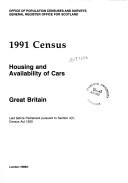 1991 census. Housing and availability of cars - Great Britain