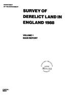 Cover of: Survey of derelict land in England, 1988.