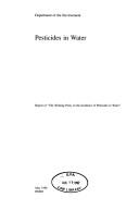 Pesticides in water : report of the Working Party on the Incidence of Pesticides in Water