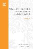 Advances in child development and behavior. Vol.14