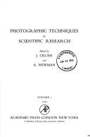 Photographic techniques in scientific research. Vol.1