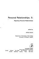 Cover of: Personal Relationships by Steve Duck