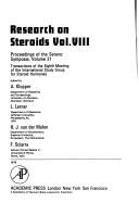 Transactions of the eighth meeting of the International Study Group for Steroid Hormones