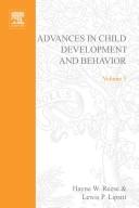 Advances in child development and behavior. Vol.5