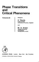 Phase transitions and critical phenomena. Vol.6