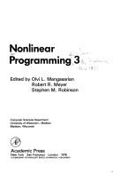 Nonlinear Programming 3 : proceedings of the Special Interest Group on Mathematical Programming Symposium