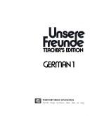 Cover of: Unsere Freunde, German I: Teacher's edition