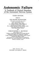 Autonomic failure : a textbook of clinical disorders of the autonomic nervous system