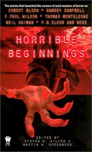 Cover of: Horrible beginnings by edited by Steven H. Silver and Martin H. Greenberg.