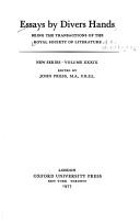 Cover of: Essays by divers hands |