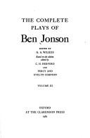 The complete plays of Ben Jonson