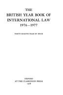 The British year book of international law. 1976-1977 : forty-eighth year of issue