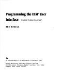 Programming the IBM user interface : using Turbo Pascal