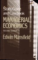 Cover of: Managerial Economics/Study Guide