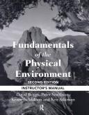 Instructer's manual [to accompany] Fundamentals of the physical environment, 2nd ed.