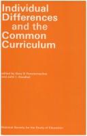 Cover of: Individual Differences and the Common Curriculum (National Society for the Study of Education Yearbooks)