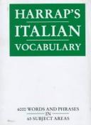 Cover of: Harrap's Italian Vocabulary (Mini Study Aids)