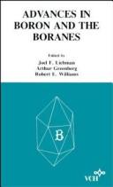 Cover of: Molecular Structure and Energetics, Advances in Boron and the Boranes: A Volume in Honor of Anton B. Burg (Molecular Structure and Energetics, Vol 5)