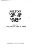Cover of: Milton and the Art of Sacred Song: Essays