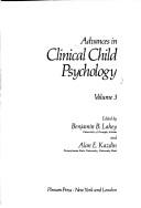 Advances in Clinical Child Psychology by Benjamin Lahey