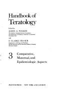 Handbook of teratology