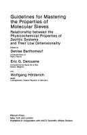 Guidelines for mastering the properties of molecular sieves : relationship between the physicochemical properties of zeolitic systems and their low dimensionality