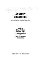 Cover of: Anxiety Disorders: Psychological and Biological Perspectives