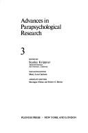 Cover of: Advances in Parapsychological Research