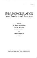 Cover of: Immunomodulation: New Frontiers and Advances
