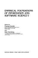 Empirical foundations of information and software science V