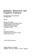 Cover of: Epilepsy, Behaviour & Cognitive Function (Wiley Medical Publications)