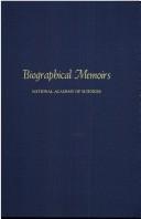Cover of: Biographical Memoirs: V.58 (<i>Biographical Memoirs:</i> A Series)