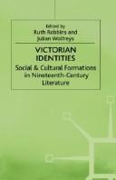 Cover of: Victorian Identities: Social and Cultural Formations in Nineteenth-Century Literature