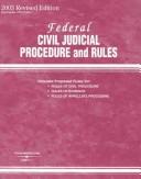 Cover of: Federal Civil Judicial Procedure and Rules 2003