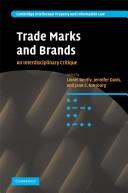 Trade marks and brands : an interdisciplinary critique